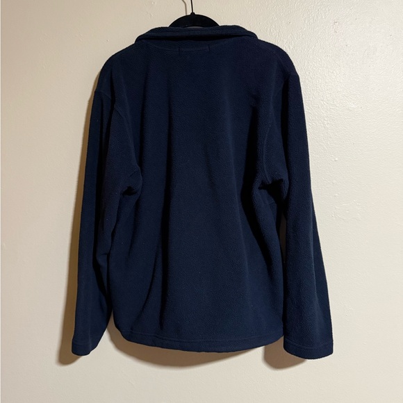 Banana Republic Navy Fleece Sherpa Quarter Zip Size Small - Picture 2 of 3